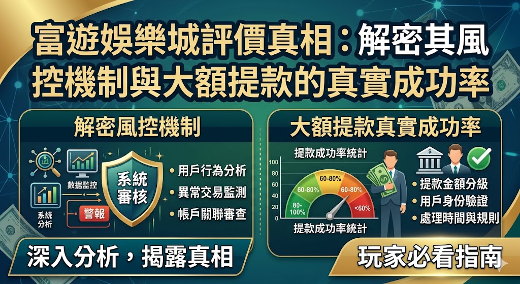 富遊娛樂城評價真相：解密其風控機制與大額提款的真實成功率