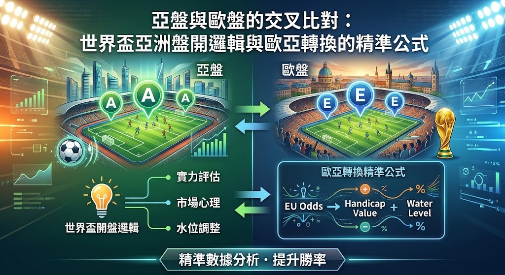 亞盤與歐盤的交叉比對：世界盃亞洲盤開盤邏輯與歐亞轉換的精準公式