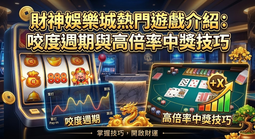 財神娛樂城熱門遊戲介紹：咬度週期與高倍率中獎技巧