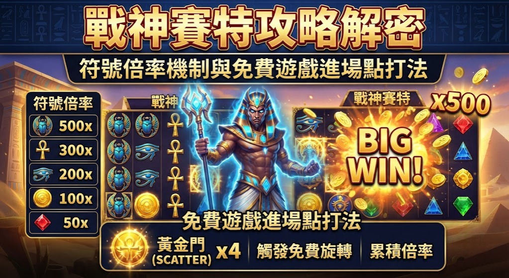 符號倍率機制與免費遊戲進場點打法 符號倍率機制與免費遊戲進場點打法