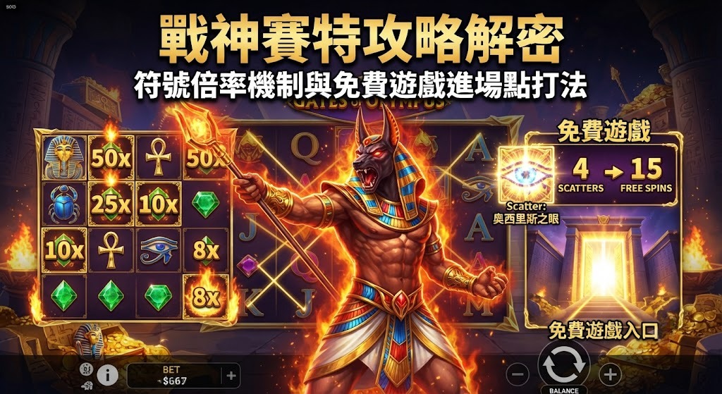 符號倍率機制與免費遊戲進場點打法 符號倍率機制與免費遊戲進場點打法
